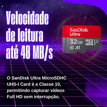 Imagem de Kit 3 Cartão Memória Micro Sd 32gb Ultra Classe 10 Adapter