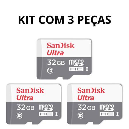 Cartão Micro Sd Sandisk Ultra Com Adaptador 32Gb Classe 10