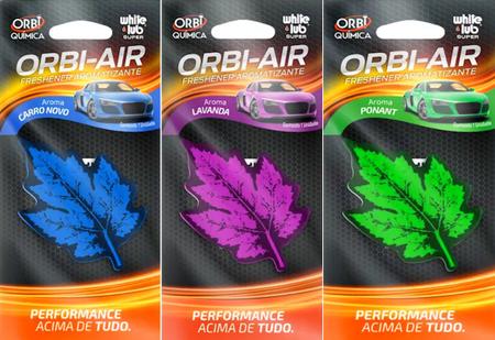 Kit 3 Cheirinho tipo folha perfumada Azul Roxa Verde Orbi Imagem de Kit 3 Cheirinho tipo folha perfumada Azul Roxa Verde Orbi