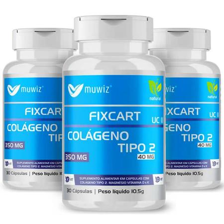 Colágeno Tipo II + Magnésio + Vitamina D 30 Cápsulas