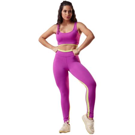 Kit 3 Conjunto feminino fitness poliamida dry calça e top - TRENDY FASHION  - Conjunto de Roupa Feminina - Magazine Luiza