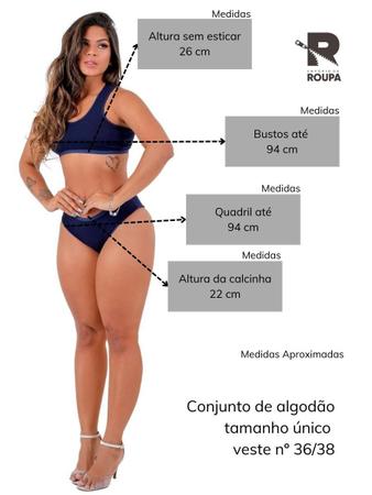 kit 3 conjunto lingerie feminino calcinha e sutia top nadador sem bojo de  algodão atacado - Empório da Roupa - Conjunto de Lingerie - Magazine Luiza