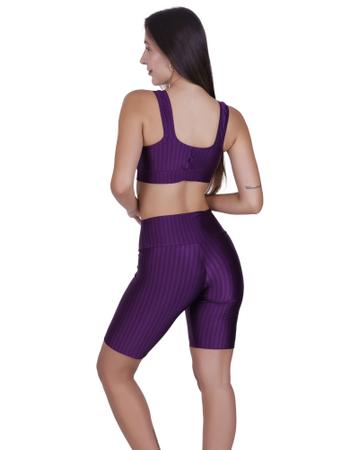 Imagem de Kit 3 Conjunto Top com Bojo e Bermuda Fitness 3D - KIT 3 CONJUNTO BRUNA