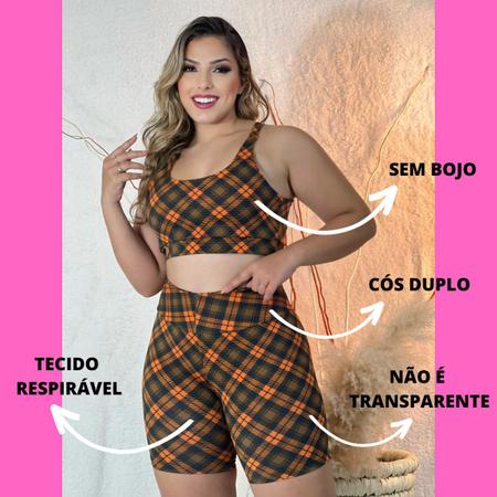 Kit 3 Conjuntos Academia Feminino Short Top Cropped Com Alças Roupa Fitnnes  - BM Modas - Conjunto de Roupa Fitness - Magazine Luiza