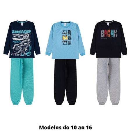 Imagem de Kit 3 conjuntos meia estação roupa infantil - menino