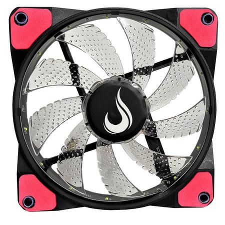 Imagem de Kit 3 Cooler Fan Wind Led Vermelho Rise Mode RM-WN-01-BR