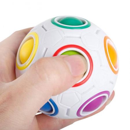 Cubo Magico Bola Puzzle Rainbow Ball Moyu 20 Cores Lindo Produto No Brasil!  em Promoção na Americanas