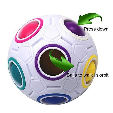 Cubo Magico Bola Puzzle Rainbow Ball Moyu 20 Cores Lindo Produto No Brasil!  em Promoção na Americanas