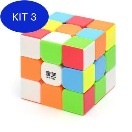 Kit Cubo Magico Profissional 3x3x3 Warrior S QiYi + Base Original - AC  STORE MULTIMARCAS