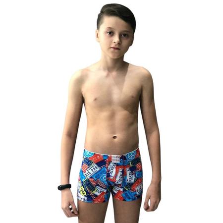 Kit 3 Cueca adolescente boxer juvenil estampada TRENDY FASHION Cueca Infantil Magazine Luiza