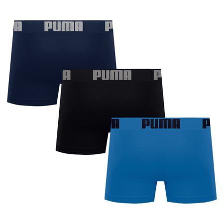 Imagem de Kit 3 Cuecas Boxer Puma Sem Costura Masculina