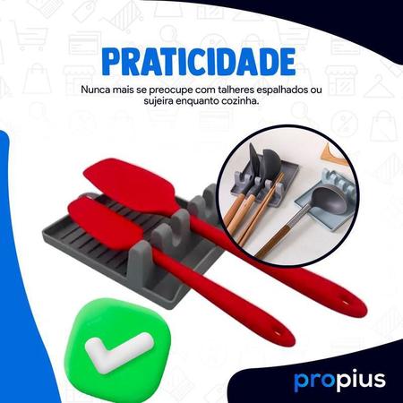 Kit 3 Descanso Suporte Talheres Pia Cozinha Mesa Colocar - Wincy Imagem de Kit 3 Descanso Suporte Talheres Pia Cozinha Mesa Colocar