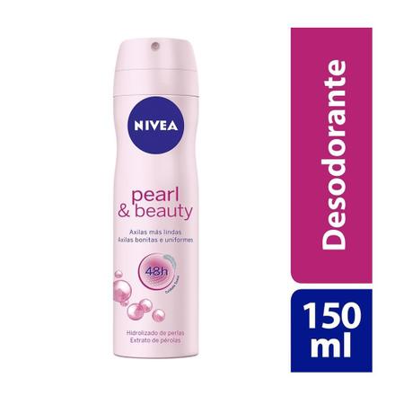 Imagem de Kit 3 Desodorante Aerosol Pearl & Beauty 150ml - Nivea