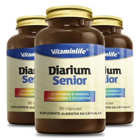 Imagem de Kit 3 Diarium Senior Vitaminlife 60 cápsulas