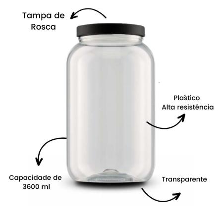 Imagem de Kit 3 dispenser torneira preto + 1 pote sabao 3,6 preto