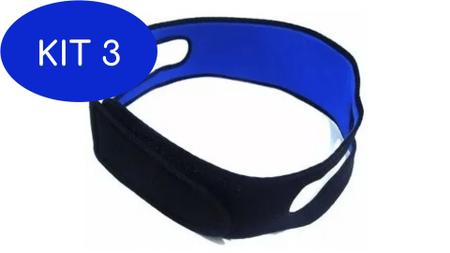 Imagem de Kit 3 Faixa Queixeira Anti Ronco Anti Apneia Neoprene Zband