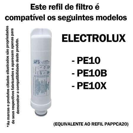 Imagem de Kit 3 Filtros Refil Purificador Electrolux Pappca20