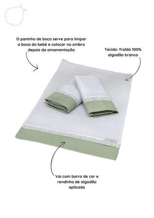 Kit 3 fraldinhas renascença ac baby Imagem de Kit 3 fraldinhas renascença ac baby