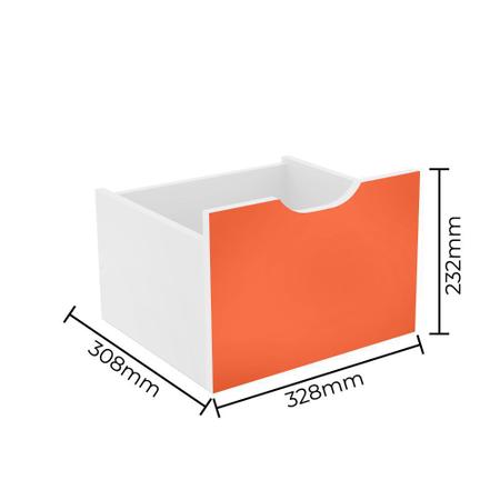 Imagem de Kit 3 Gavetas Coloridas Para Nicho Organizador Qmovi