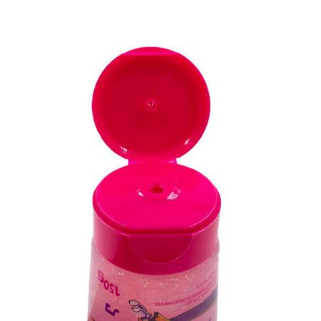 Imagem de Kit 3 Gel Capilar Trá Lá Lá Kids com Glitter Rosa Sem Álcool Modela e Condiciona Infantil Todos os Tipos de Cabelo 150g