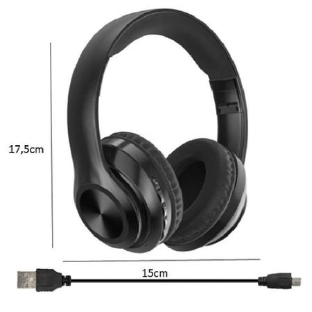 Imagem de Kit 3 Headset Fone De Ouvido Dobrável Bluetooth 5.0 P68