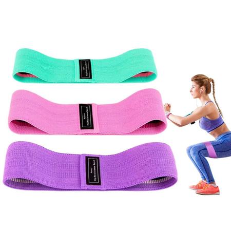Kit 3 Hip Mini Band Elástico Extra Forte Exercícios C Manual - Bellator Imagem de Kit 3 Hip Mini Band Elástico Extra Forte Exercícios C Manual