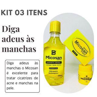 Kit completo micosan Clareador De Manchas Virilha Axilas Espinhas Micosan -  Cosméticos Sexuais - Magazine Luiza