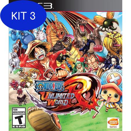 Kit 3 Jogo PS3 One Piece: Unlimited Red - Bandai Nanco - Jogos de Ação -  Magazine Luiza