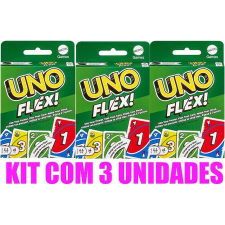 Jogo de Cartas Uno Flex - Mattel - Kidverte