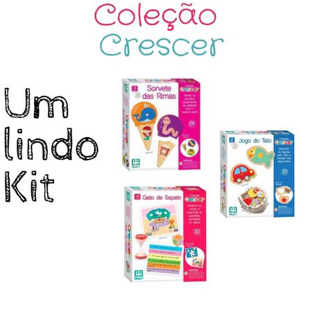 Kit 2 Jogos Infantil Educativo O que Eu Como Os 3 Porquinhos - Nig - Jogos  Educativos - Magazine Luiza