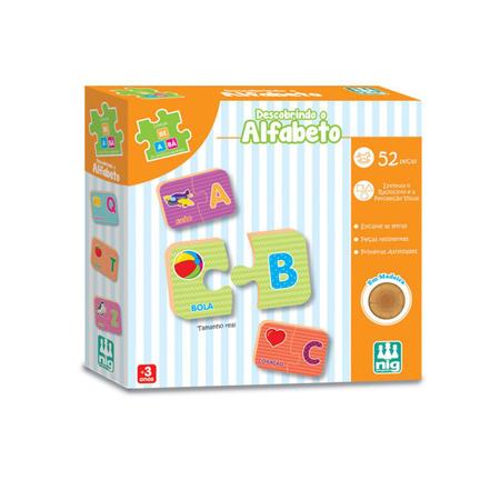 Kit 3 Jogos Educativos Alfabetizacao Infantil Numeros Letras - Nig  Brinquedos