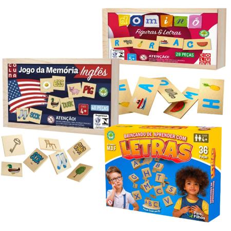 Kit Jogos Educativos Didático Educativo Infantil Pedagógico em