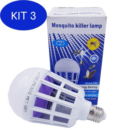 Imagem de Kit 3 Lâmpada Led Mata Mosquito E Pernilongo - Lpa