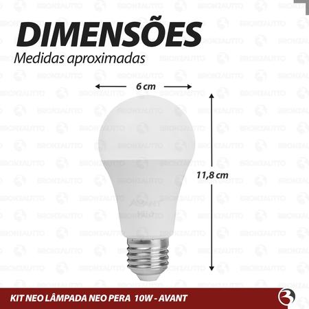 Imagem de Kit 3 Lampada Pera Led Smart 10W Luz Quente/Fria Wi-Fi Alexa Echo Google Home - NEO AVANT