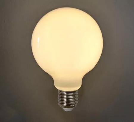 Imagem de Kit 3  Lâmpadas LED Parte Filamento Leitosa G95 4WAM E27