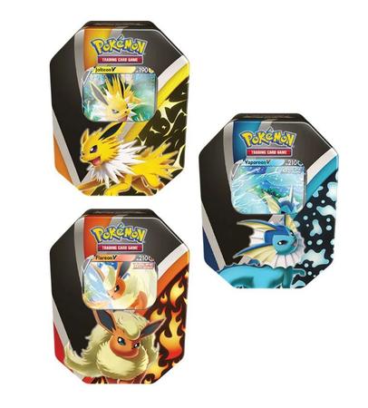 Linha Pokémon Latas Evoluçao Eevee Flareon - Copag