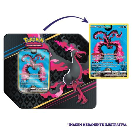 Kit 3 Latas Pokémon Realeza Absoluta Aves Lendárias de Galar