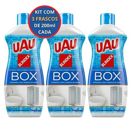 Imagem de Kit 3 Limpa Box Uau Da Ingleza 200Ml Detergente Limpador