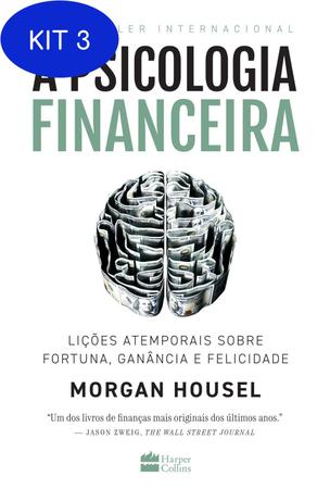 Imagem de Kit 3 Livro A Psicologia Financeira - Harpercollins Brasil