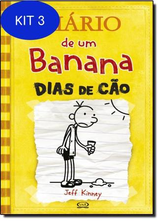 Imagem de Kit 3 Livro Diário De Um Banana: Dias De Cão - Vol.4 - Vergara & Riba