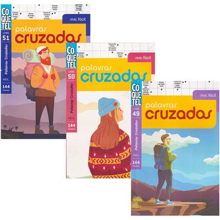 Livro Caça Palavras Coquetel Kit 3 Volumes Nível Fácil - Livros de Palavras  Cruzadas - Magazine Luiza