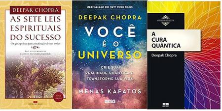 Imagem de kit 3 livros Deepak Chopra As sete leis espirituais do sucesso + Você é o universo + A cura quântica