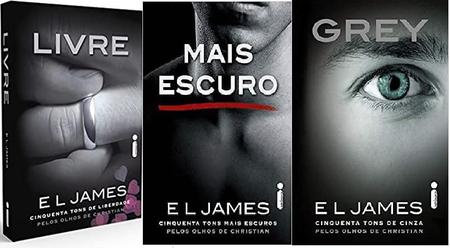 Imagem de KIT 3 LIVROS Livre: Cinquenta Tons de Liberdade Pelos Olhos de Christian Grey + Mais Escuro + Grey