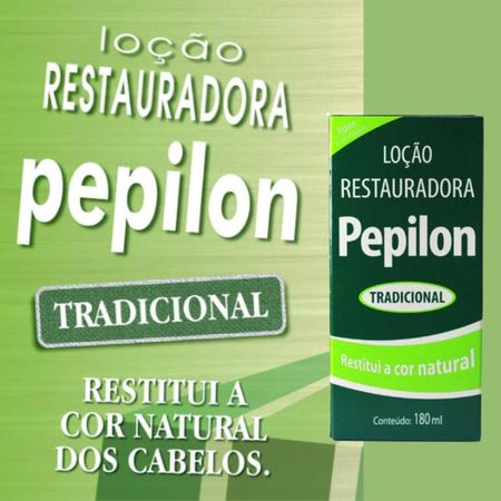 Imagem de Kit 3 Loção Capilar Restauradora Tradicional 180Ml - Pepilon