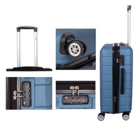 Kit 3 Malas Abs P M G Viena Jeans Isiway Imagem de Kit 3 Malas Abs P M G Viena Jeans Isiway