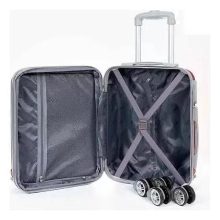 Kit 3 Malas De Bordo 10Kg + 3 Frasqueiras Rodinhas 360 Abs - Bracklion Imagem de Kit 3 Malas De Bordo 10Kg + 3 Frasqueiras Rodinhas 360 Abs