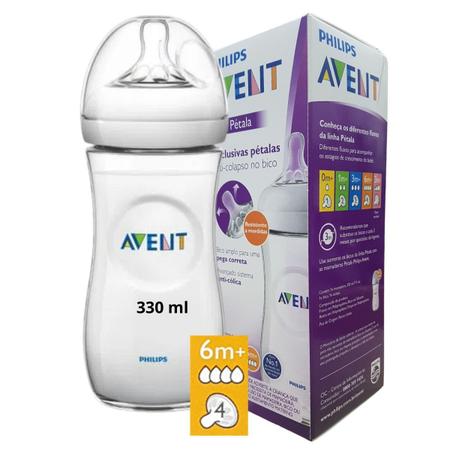 Imagem de Kit 3 mamadeiras pétala 125, 260 e 330ml Philips Avent