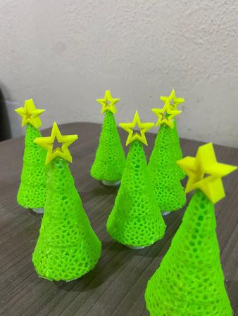 Imagem de Kit 3 Mini Enfeite Pinheiro Árvore de Natal