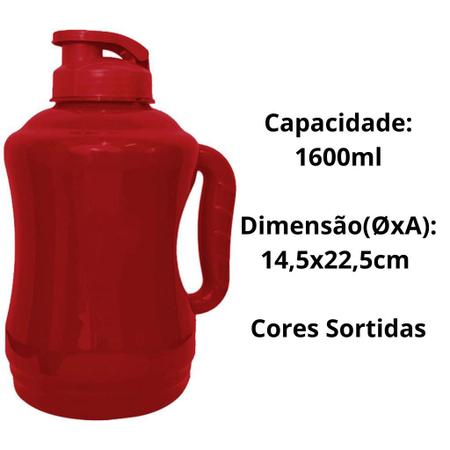 Garrafa Mini Galão De Água 2 Litros Academia Squeeze Com Alça - Garrafa -  Magazine Luiza