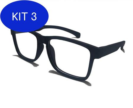 Imagem de Kit 3 Oculos De Grau Inquebrável Infantil Silicone Flexível